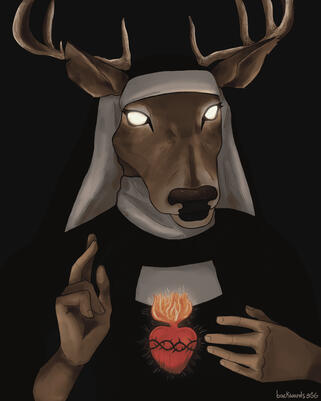 Nun Deer - Commission